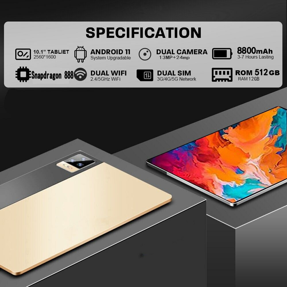 Купить Планшет p70 P11 Pro 12Гб / 512Гб  Android 11