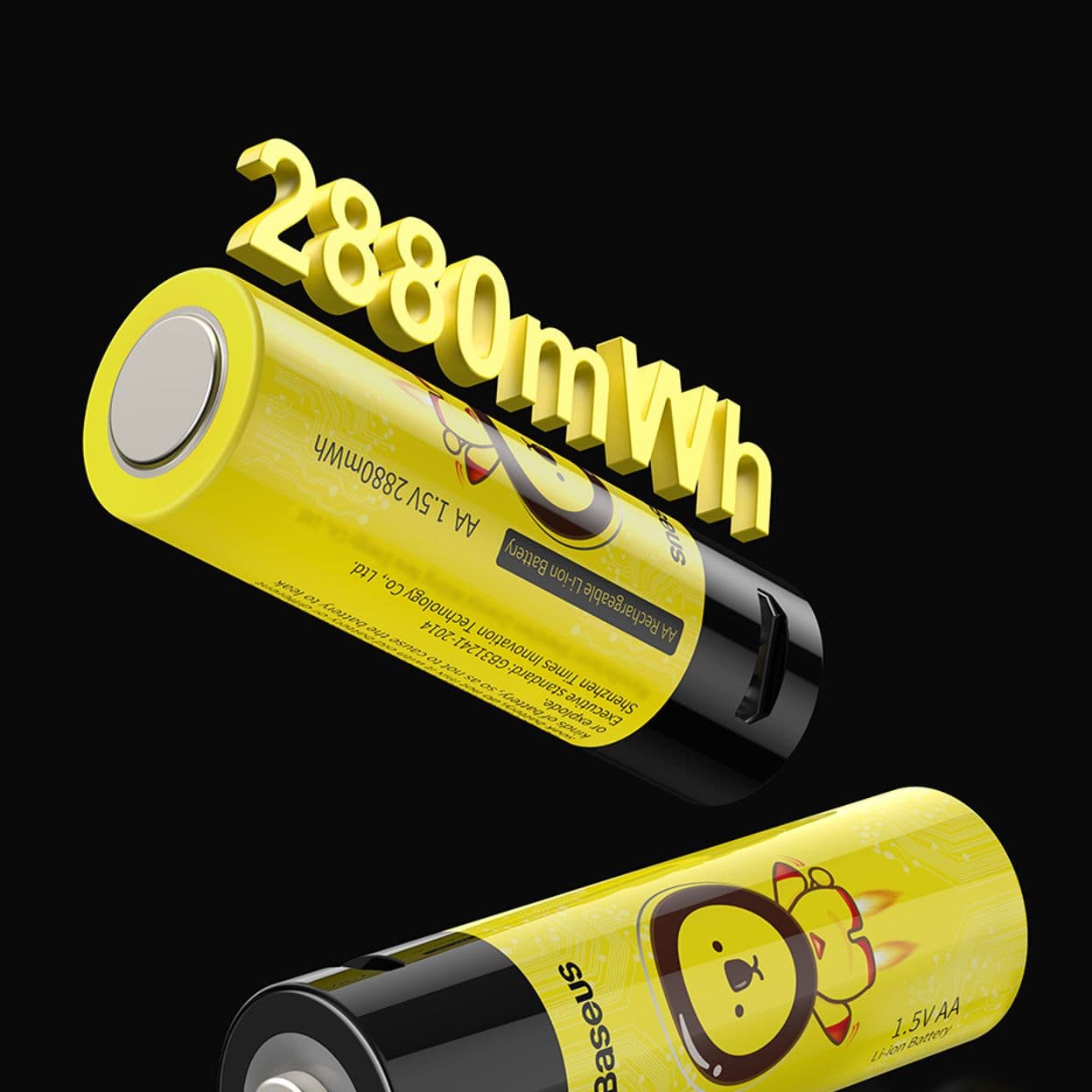 Купить Многоразовые аккумуляторы Baseus AA Rechargeable Li-ion Battery 4 шт