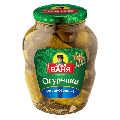 Купить ОГУРЧИКИ ДЯДЯ ВАНЯ МАРИНОВАННЫЕ 1,8 КГ. с доставкой на дом . Доставка продуктов Тюмень , доставка продуктов в Тюмени , dostavka-produktov-tyume