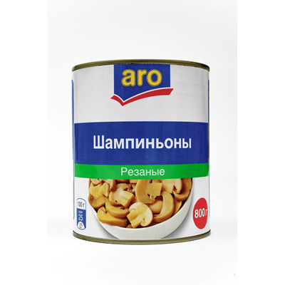Купить ARO ШАМПИНЬОНЫ РЕЗАНЫЕ 800 Г. доставка продуктов Тюмень . доставка продуктов в Тюмени . доставка фруктов Тюмень . доставка фруктов в Тюмени . д
