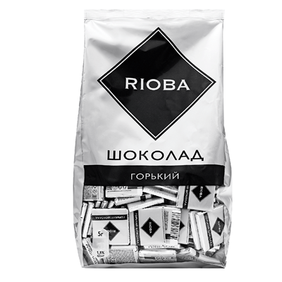 Купить RIOBA ШОКОЛАД ПОРЦИОННЫЙ ГОРЬКИЙ 72% КАКАО 800 Г. доставка продуктов Тюмень . доставка продуктов в Тюмени . доставка фруктов Тюмень . доставка 