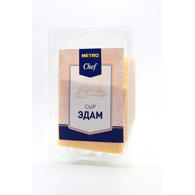 Купить METRO CHEF СЫР ЭДАМ НАРЕЗКА 50% 500 Г. с доставкой на дом . Доставка продуктов Тюмень , доставка продуктов в Тюмени , dostavka-produktov-tyumen
