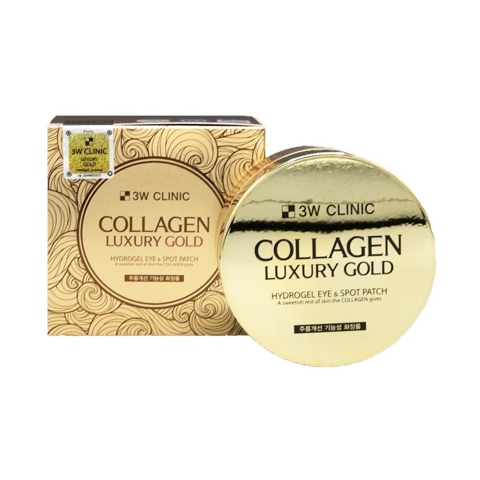 Купить 3W CLINIC Гидрогелевые патчи с коллагеном 60шт/Collagen Luxury Gold Hydrogel Eye & Spot Patch