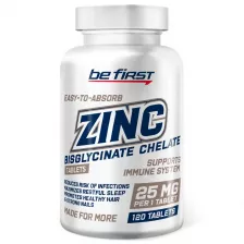 Купить Be First Zinc bisglycinate chelate, 120tab