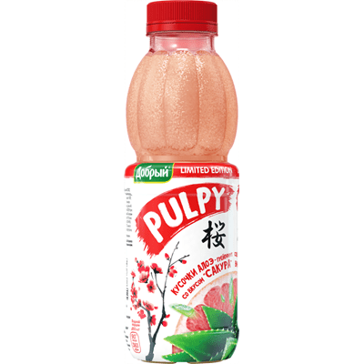 Купить НАПИТОК СОКОСОДЕРЖАЩИЙ PULPY САКУРА В ПЭТДОБРЫЙ 0,45 Л. доставка продуктов тюмень . доставка продуктов в тюмени . доставка фруктов тюмень . дос