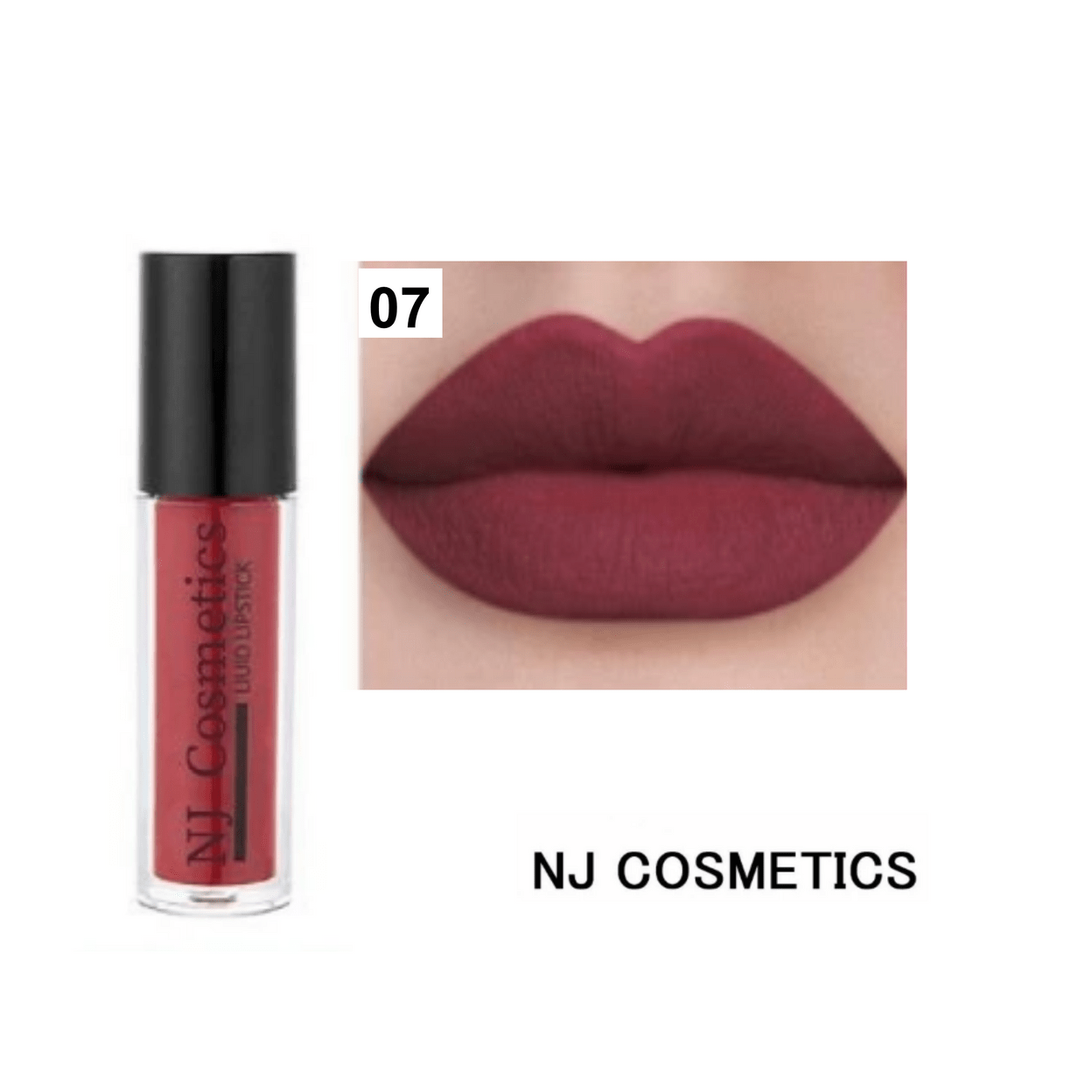 Купить NJ Cosmetics Блеск матовый водостойкий/ тон 07