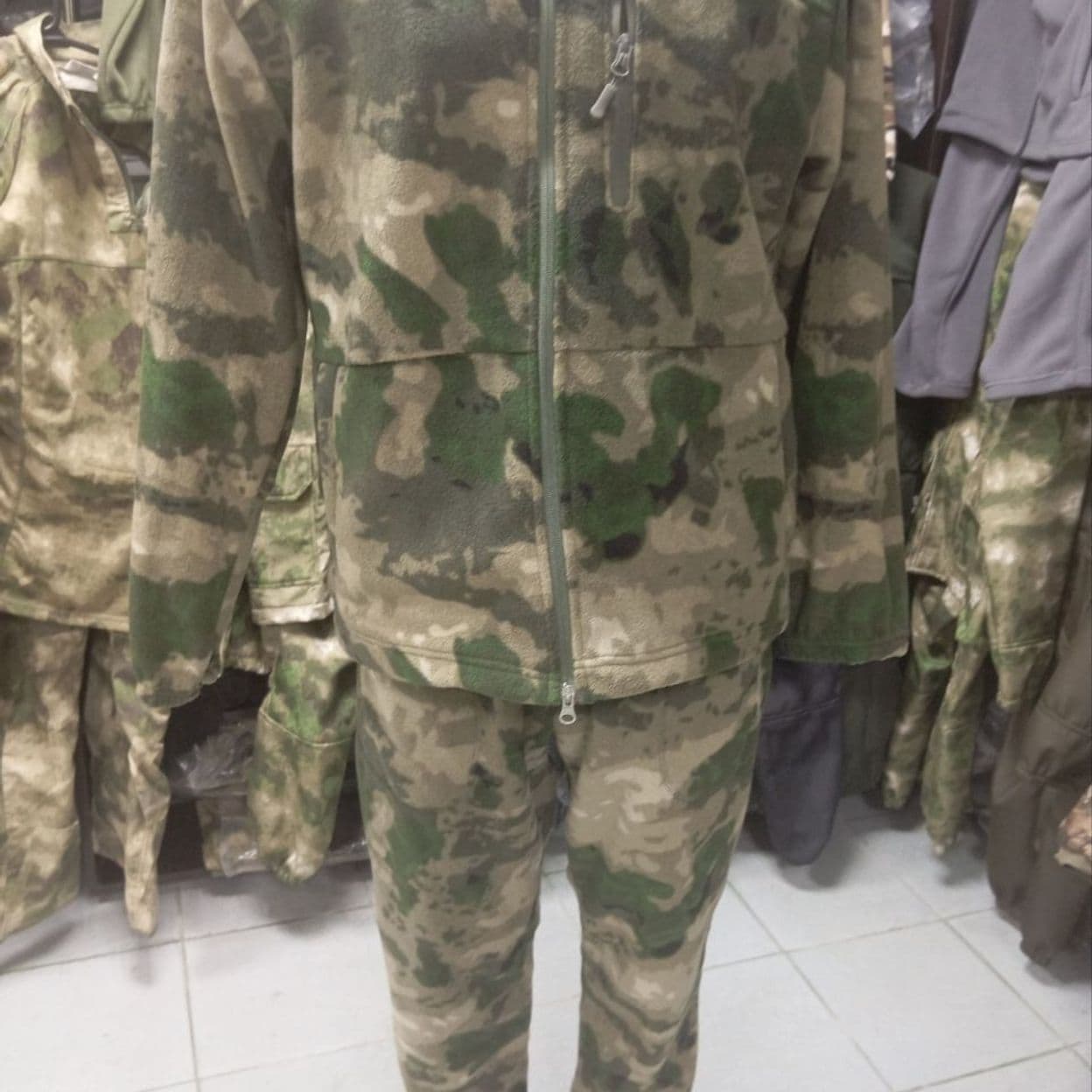 Купить флисовый костюм мох