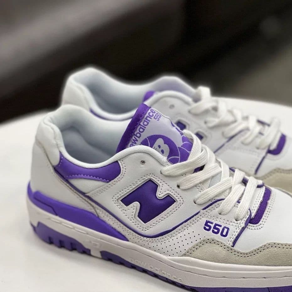 Купить New Balance 550, White Purple