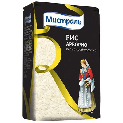 Купить РИС МИСТРАЛЬ АРБОРИО СРЕДНЕЗЕРНЫЙ 500 Г. с доставкой на дом . Доставка продуктов Тюмень , доставка продуктов в Тюмени , dostavka-produktov-tyum