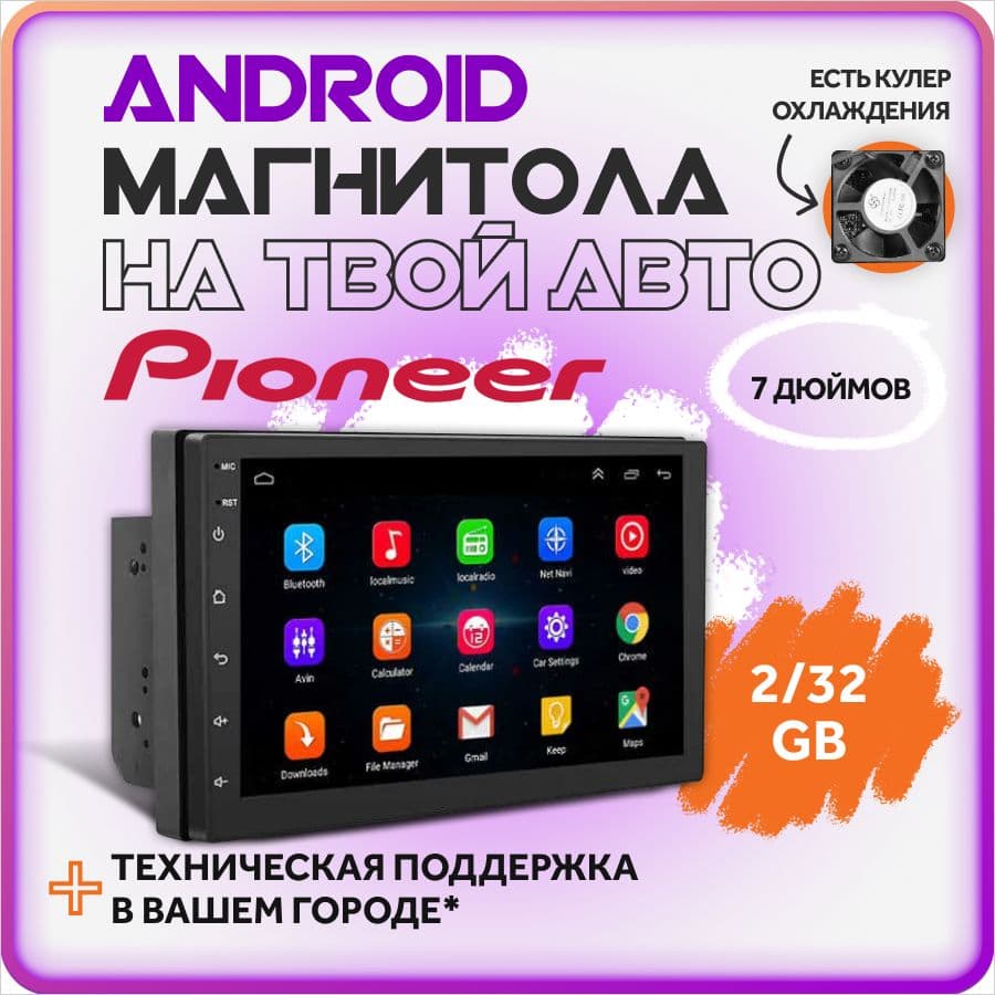 Купить Магнитола для авто 2 din 7 дюймов андроид автомагнитола