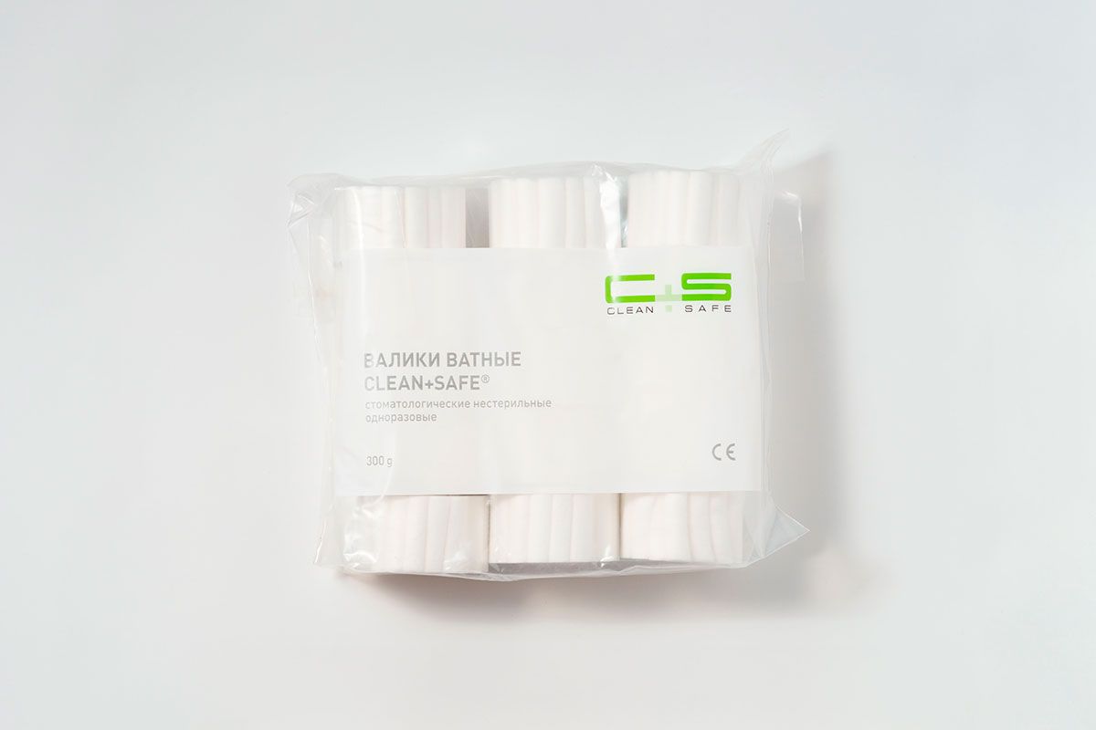 Купить Валики ватные стоматологические Clean+Safe