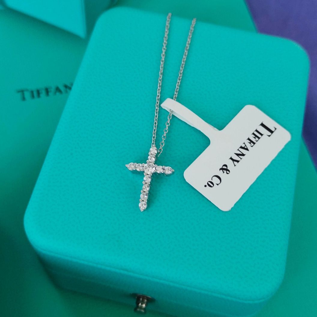 Купить Крестик Tiffany серебряный