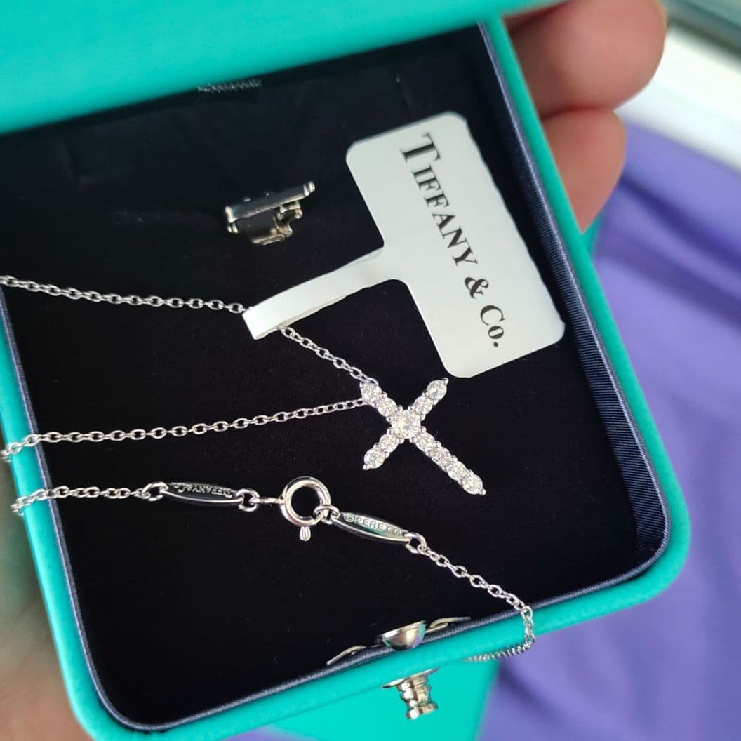 Купить Крестик Tiffany серебряный