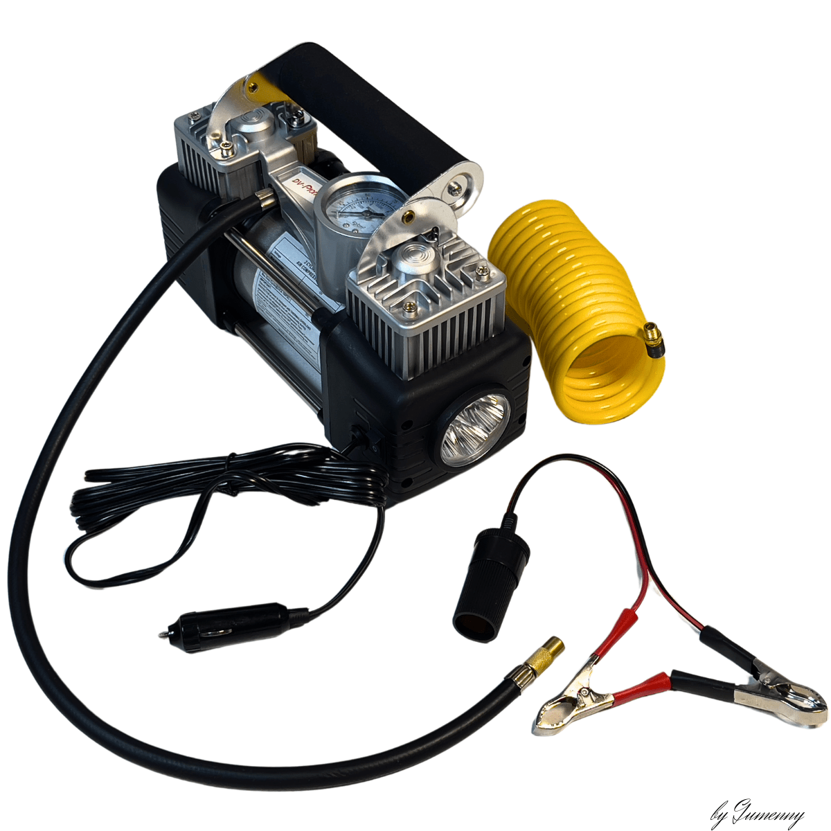 Купить компрессор автомобильный двухпоршневой 12V