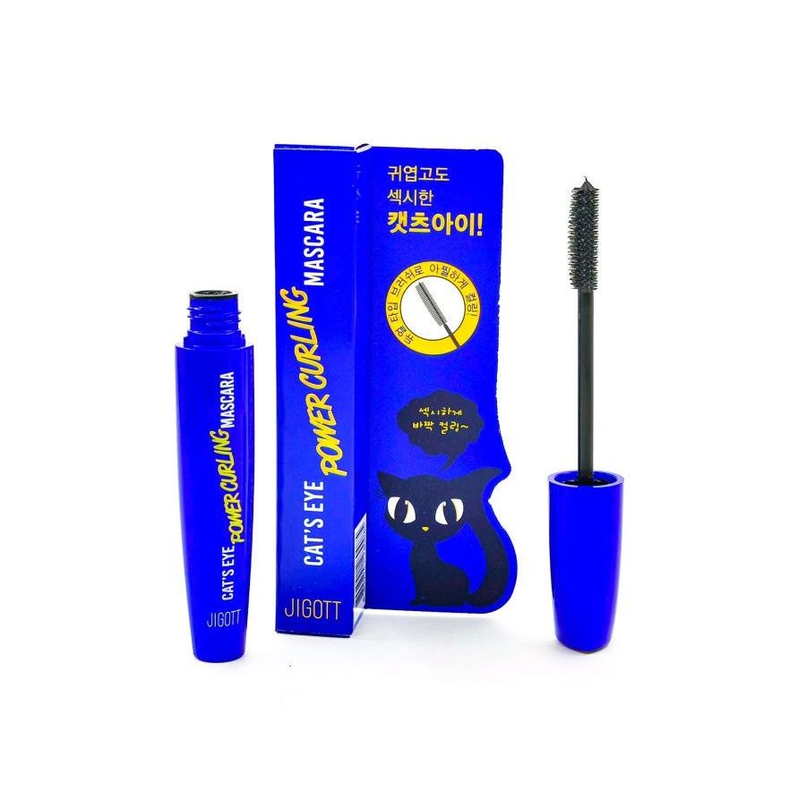 Купить JIGOTT Тушь для ресниц подкручивающая/Cat`s Eye Power Curling Mascara