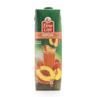 Купить FINE LIFE НЕКТАР ПЕРСИК С МЯКОТЬЮ 1 Л. доставка продуктов тюмень . доставка продуктов в тюмени . доставка фруктов тюмень . доставка фруктов в т