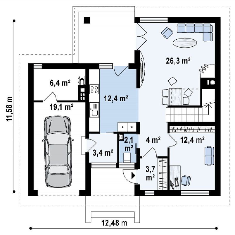 Купить TON HOUSE - 7, Кирпичный дом (182 кв.м)