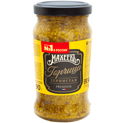 Купить ГОРЧИЦА МАХЕЕВЪ ЗЕРНИСТАЯ 190 Г.. с доставкой на дом . Доставка продуктов Тюмень , доставка продуктов в Тюмени , dostavka-produktov-tyumen , do