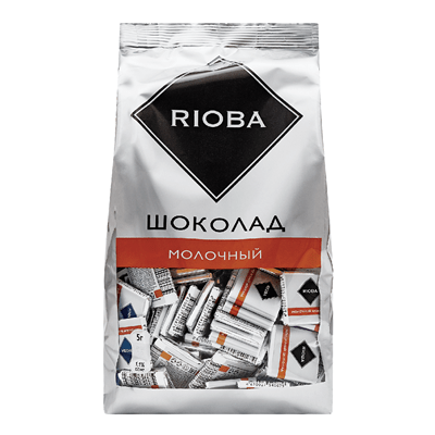 Купить RIOBA ШОКОЛАД ПОРЦИОННЫЙ МОЛОЧНЫЙ 32% КАКАО 800 Г. доставка продуктов Тюмень . доставка продуктов в Тюмени . доставка фруктов Тюмень . доставка