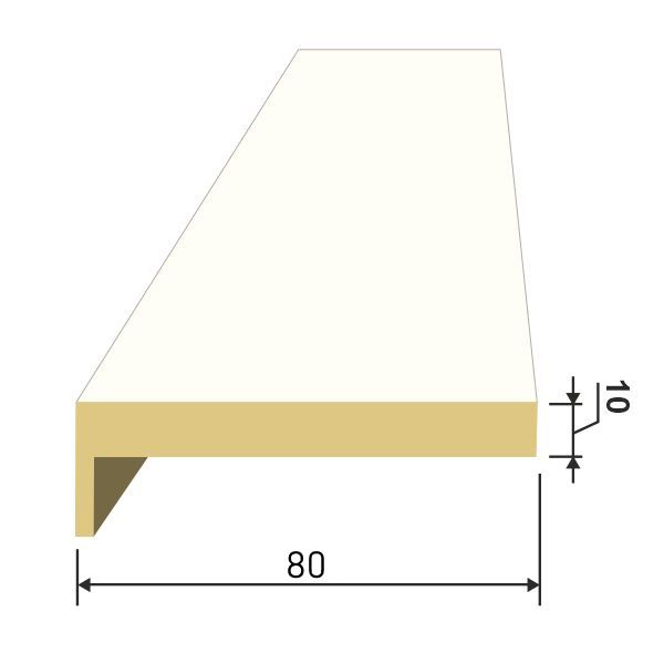 Купить Наличник телескопический (прямой, 80*10*2150)