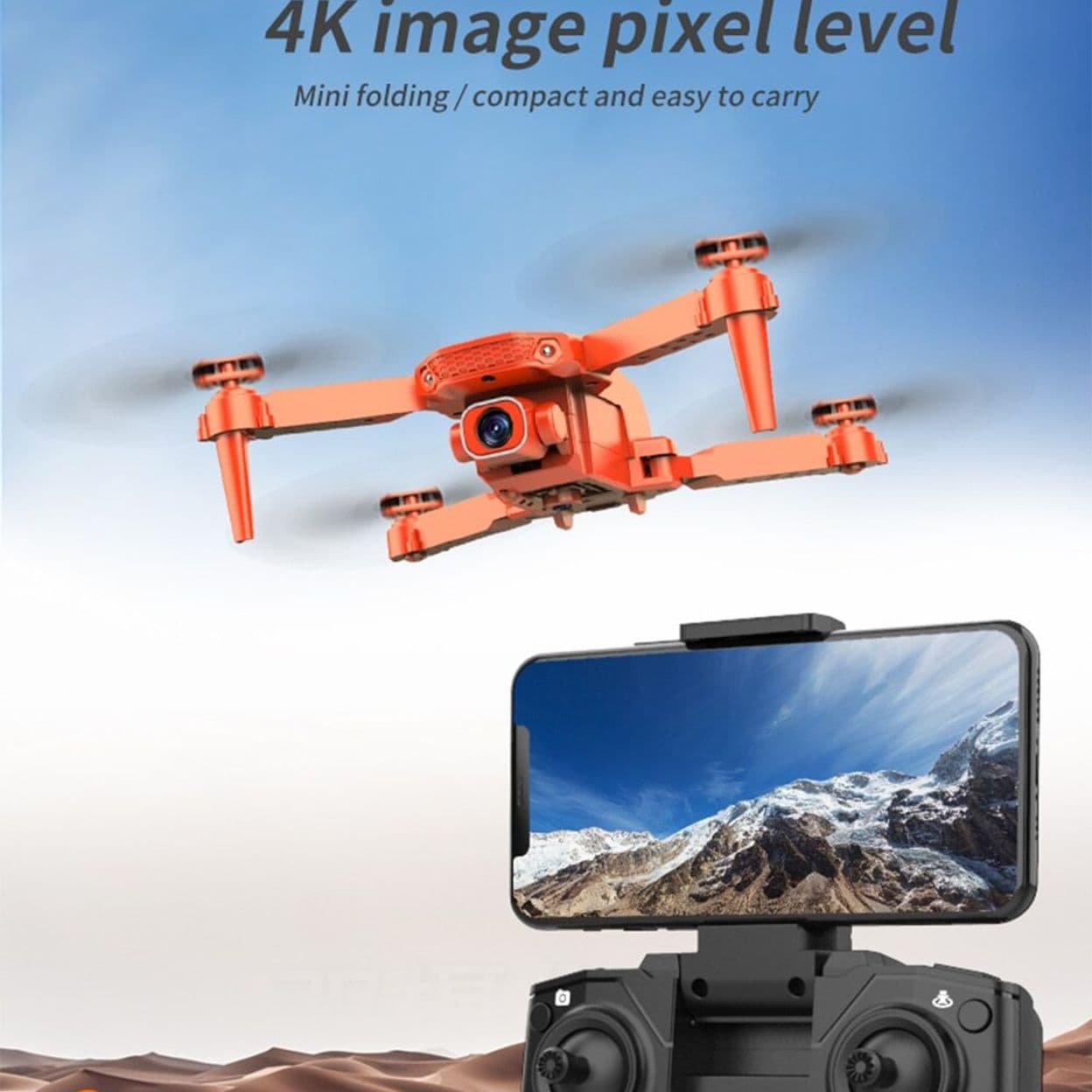 Купить Квадрокоптер дрон K5 с камерой DualCam 4K и 2 аккумулятора