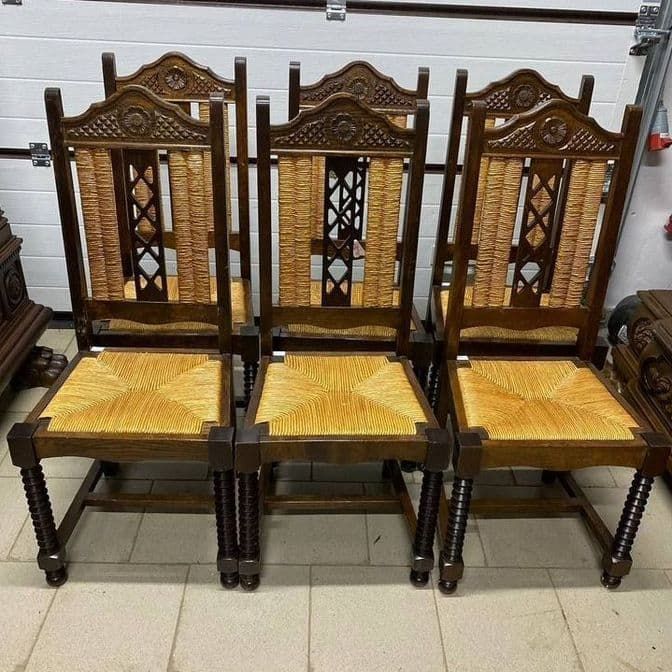 Купить Комплект старинные стулья 6 шт