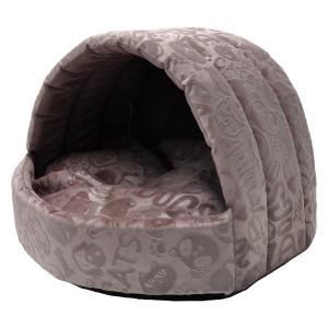 Купить HOMEPET Велюр 44 см х 44 см х 36 см домик эстрада большой розовый/синий для домашних животных