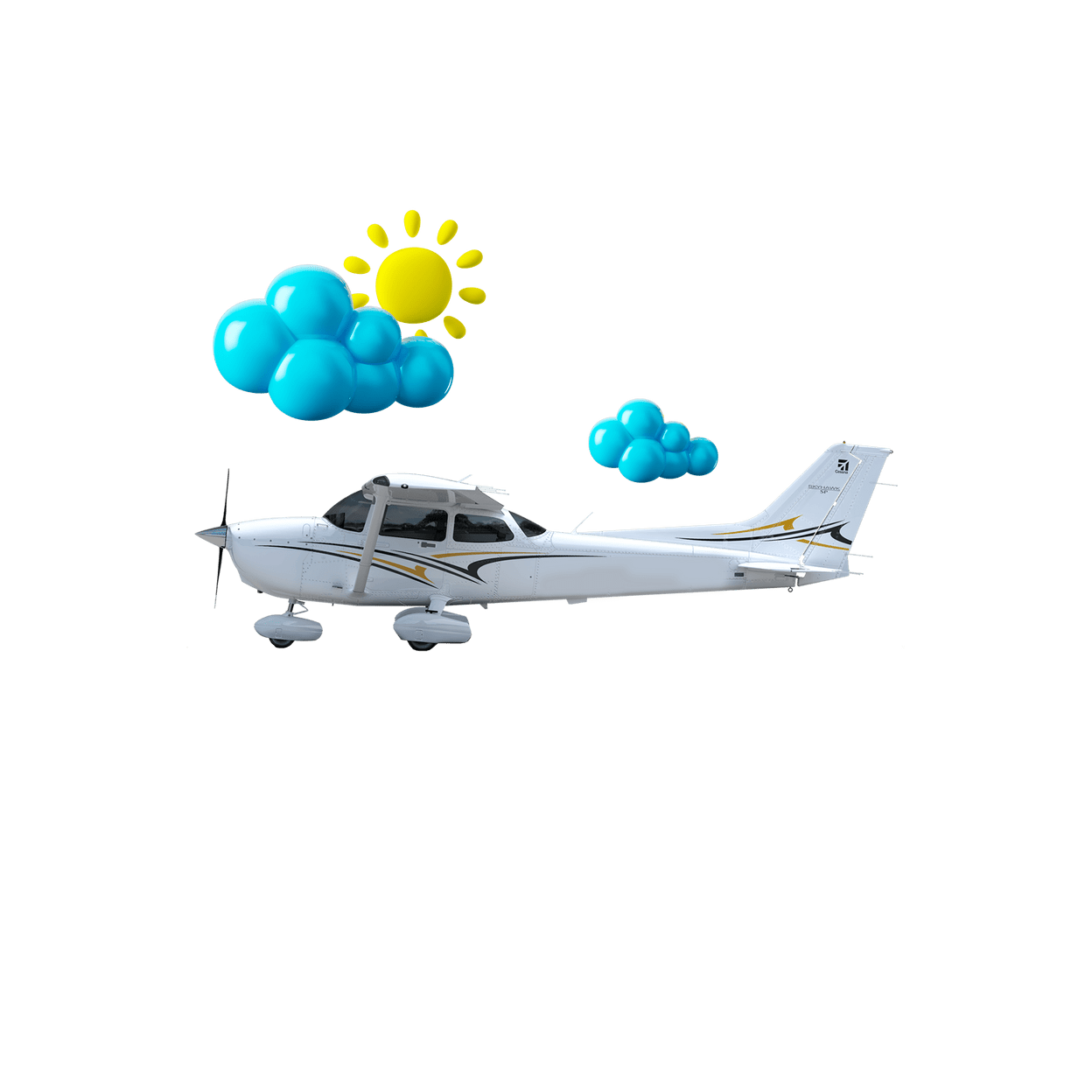 Купить ♥️☀️⏱️ 50 min Романтический полет на Cessna-172