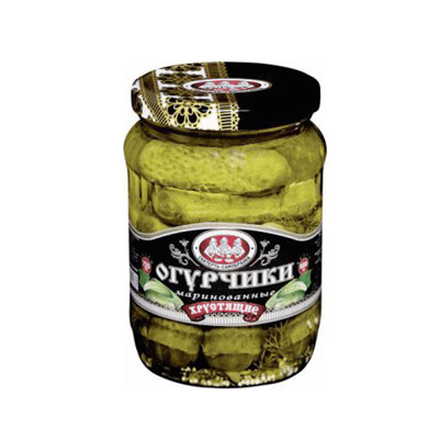 Купить МАРИНОВАННЫЕ ОГУРЧИКИ СКАТЕРТЬ-САМОБРАНКА 680 Г. с доставкой на дом . Доставка продуктов Тюмень , доставка продуктов в Тюмени , dostavka-produk