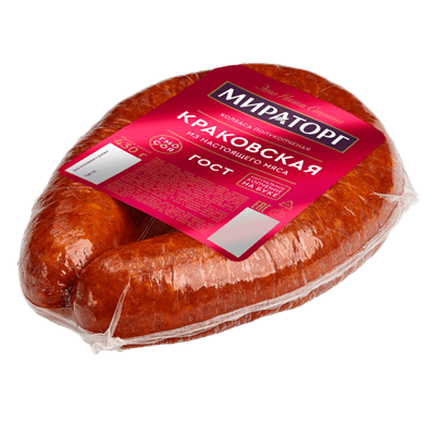 Купить КОЛБАСА КРАКОВСКАЯ МИРАТОРГ 430 Г. доставка продуктов тюмень . доставка продуктов в тюмени . доставка фруктов тюмень . доставка фруктов в тюмен