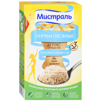 Купить ОТРУБИ ОВСЯНЫЕ МИСТРАЛЬ 400 Г. доставка продуктов Тюмень . доставка продуктов в Тюмени . доставка фруктов Тюмень . доставка фруктов в Тюмени . 