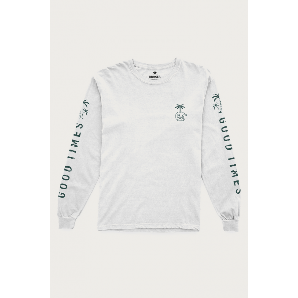 Купить LONGSLEEVE BROGER GOOD TIMES WHITE