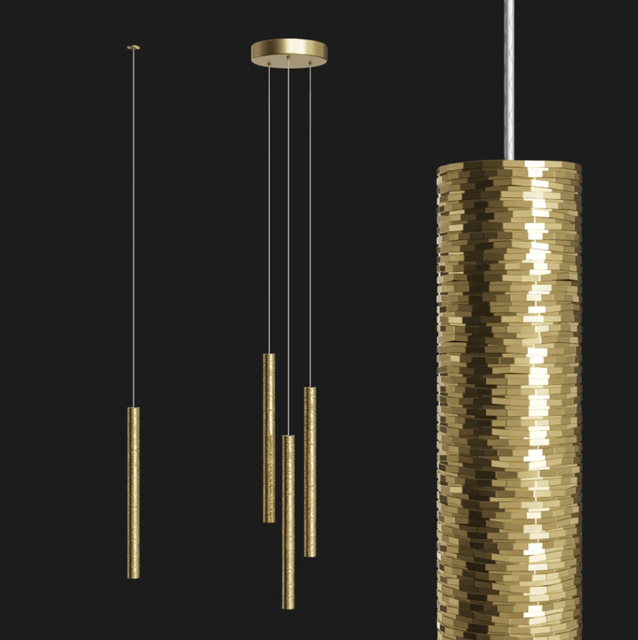 Купить Подвесной светильник из латунной трубы Premium Brass Laser IT-1642