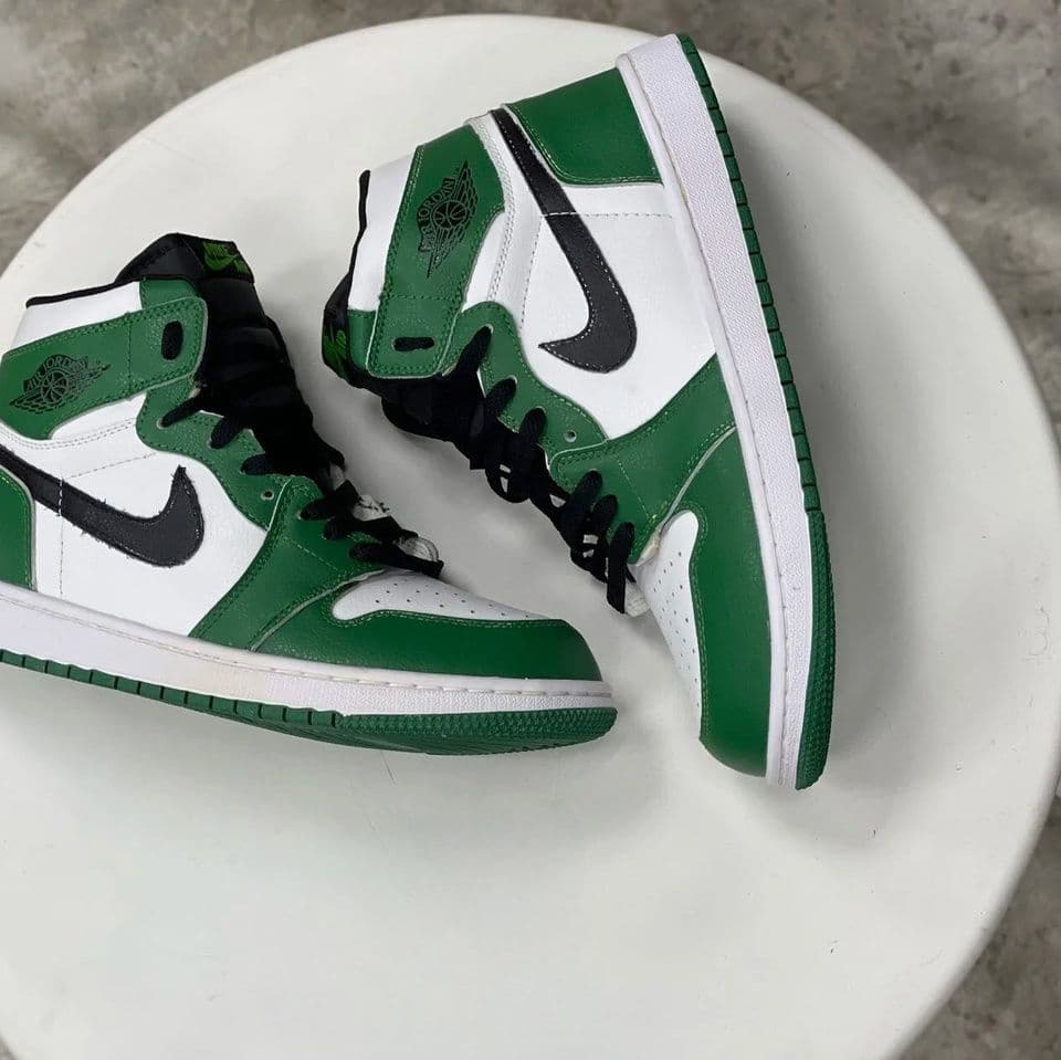 Купить Nike Air Jordan 1 High, Pine Green (мех)