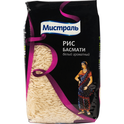 Купить РИС БАСМАТИ МИСТРАЛЬ 500 Г. с доставкой на дом . Доставка продуктов Тюмень , доставка продуктов в Тюмени , dostavka-produktov-tyumen , dostavka