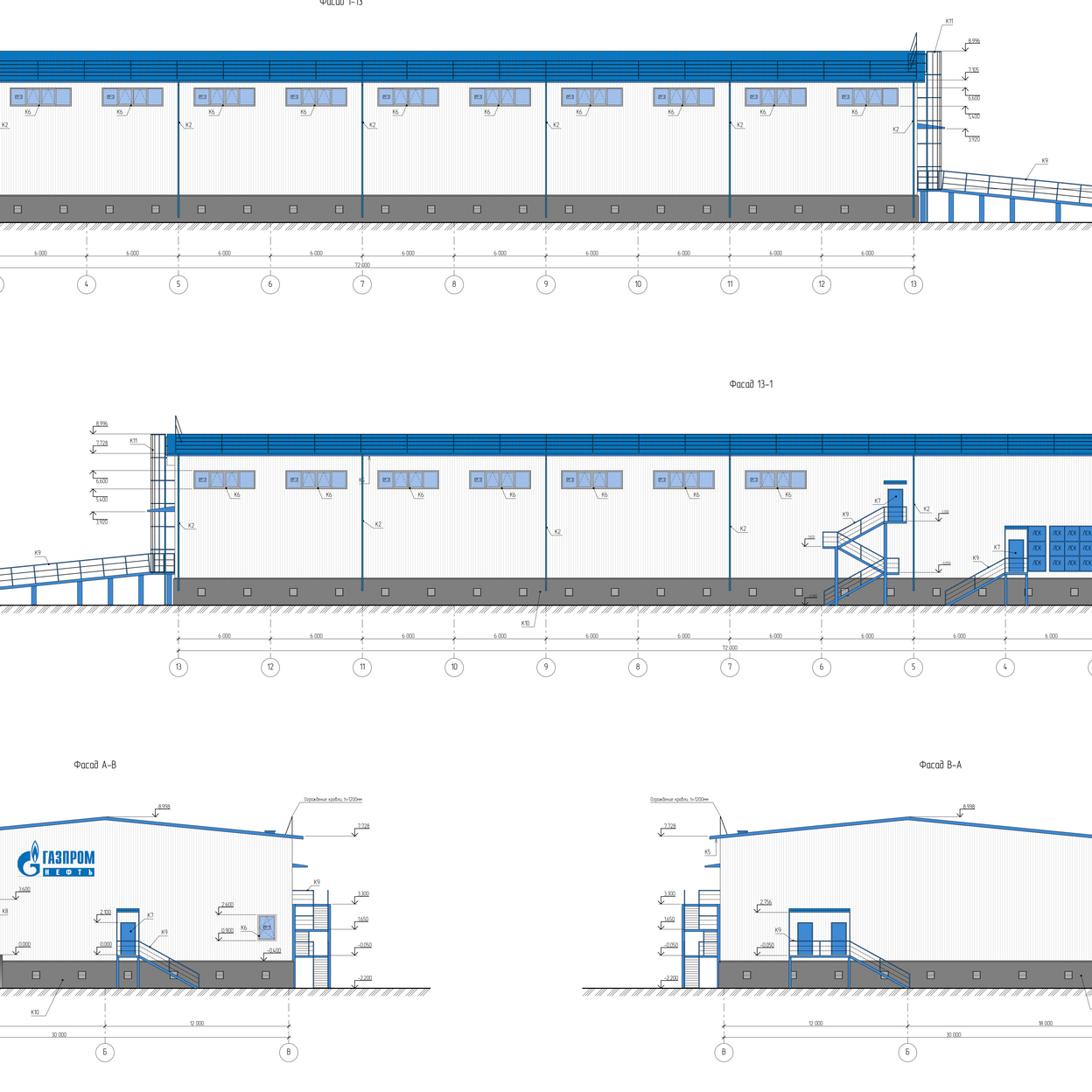 Купить Склад материалов и оборудования отапливаемый 30х72 м.