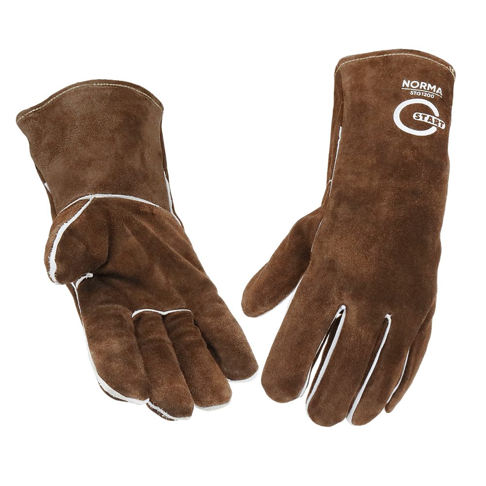 Купить Norma STG1200, Краги спилковые, Kevlar (коричневые) (6/60)