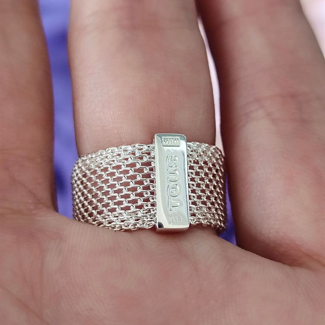 Купить Кольцо Tous Mesh серебро