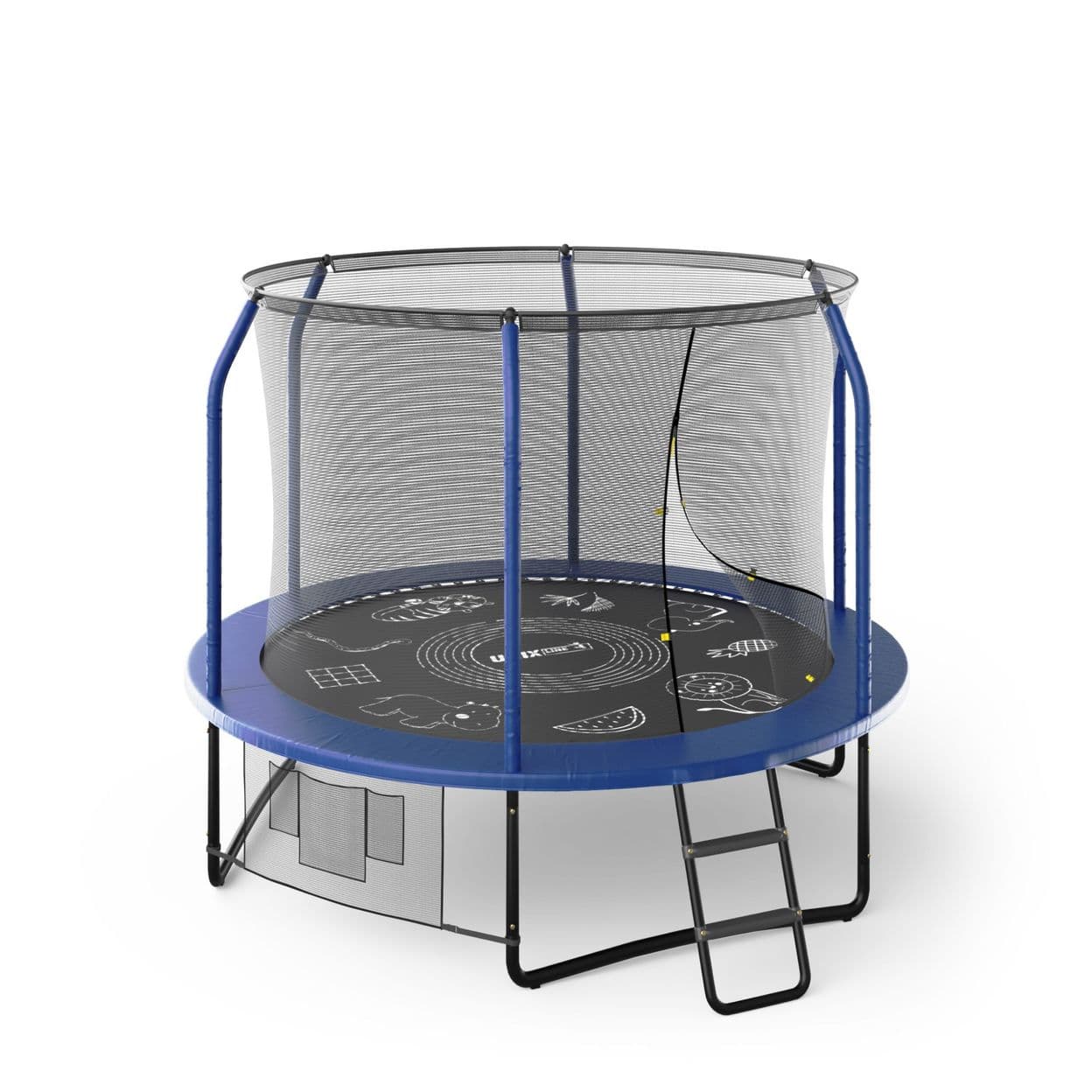 Купить Батут каркасный UNIX line SUPREME GAME 8 ft blue