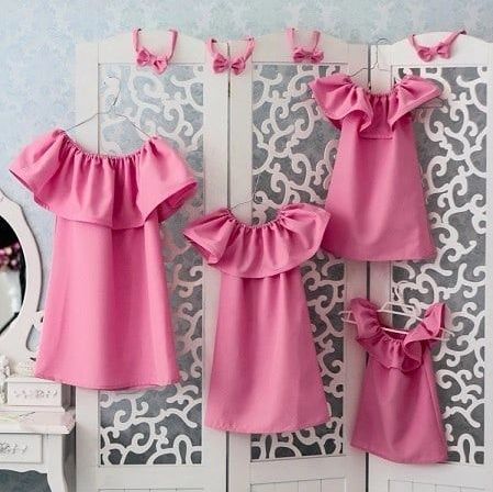 Купить Комплект платьев  Размеры 40 42 44, детские - 1-3г, 3-5л, 6-9л