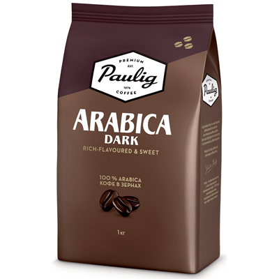 Купить PAULIG КОФЕ В ЗЕРНАХ НАТУРАЛЬНЫЙ ЖАРЕНЫЙ ARABICA DARK 1 КГ. доставка продуктов Тюмень . доставка продуктов в Тюмени . доставка фруктов Тюмень .