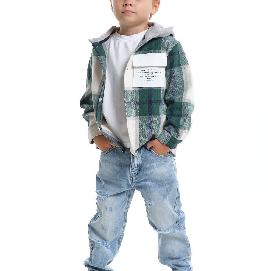 Купить Рубашка с капюшоном Mini Maxi