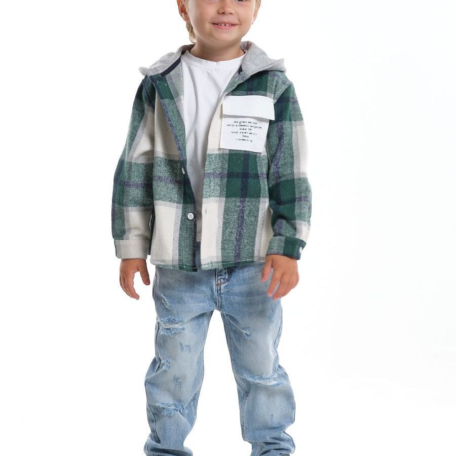 Купить Рубашка с капюшоном Mini Maxi