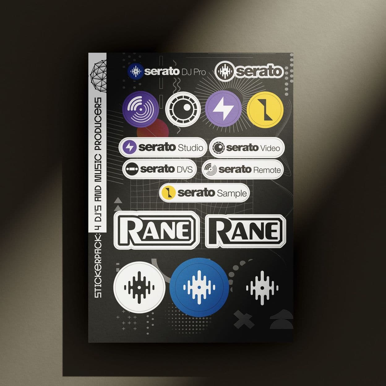 Купить Набор стикеров SERATO Stickerpack - наклейки бренда Serato и Rane