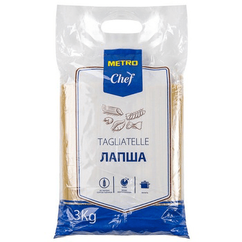 Купить ЛАПША METRO CHEF TAGLIATELLE 3 КГ. доставка продуктов Тюмень . доставка продуктов в Тюмени . доставка фруктов Тюмень . доставка фруктов в Тюмен