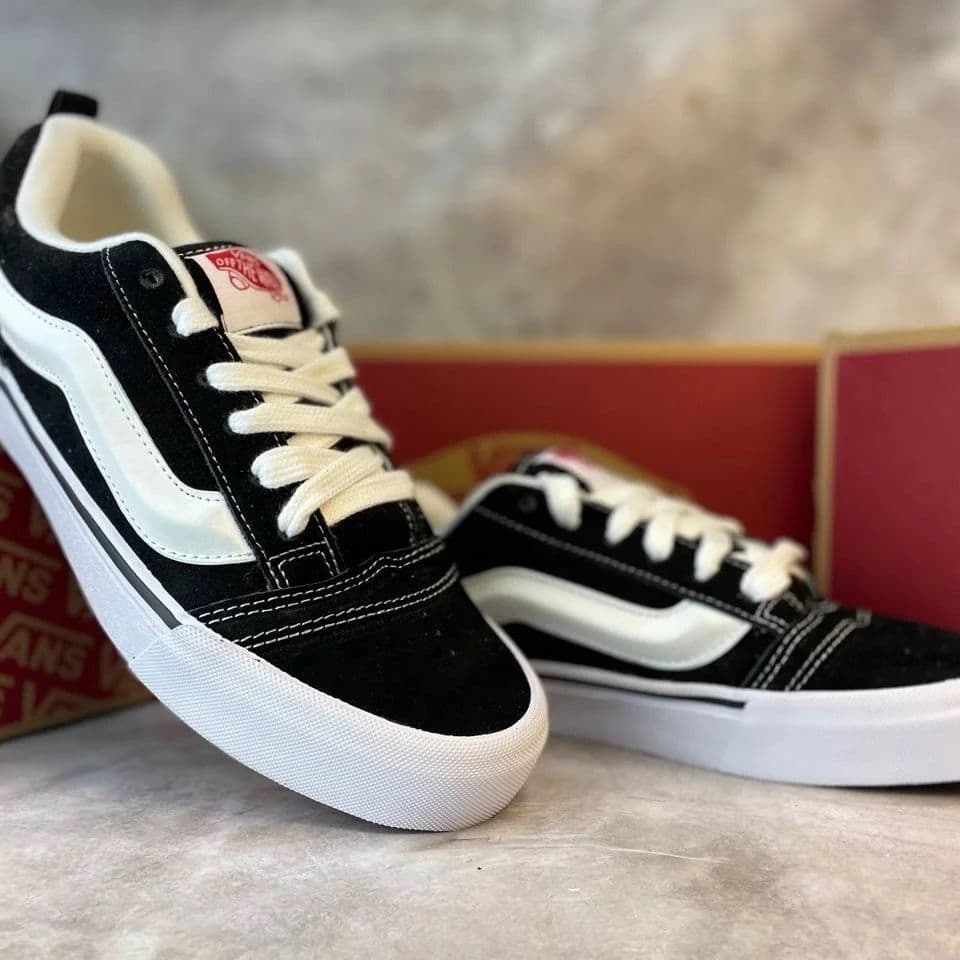 Купить Vans Knu Skool, Black/White