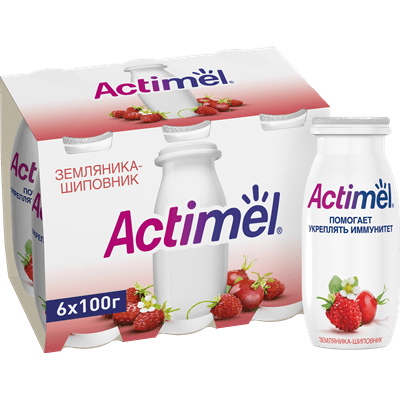Купить НАПИТОК ФРУКТОВЫЙ ACTIMEL ЗЕМЛЯНИКА/ШИПОВНИК В УПАКОВКЕ 6 ШТ. Х 100 Г. доставка продуктов тюмень . доставка продуктов в тюмени . доставка фрукт