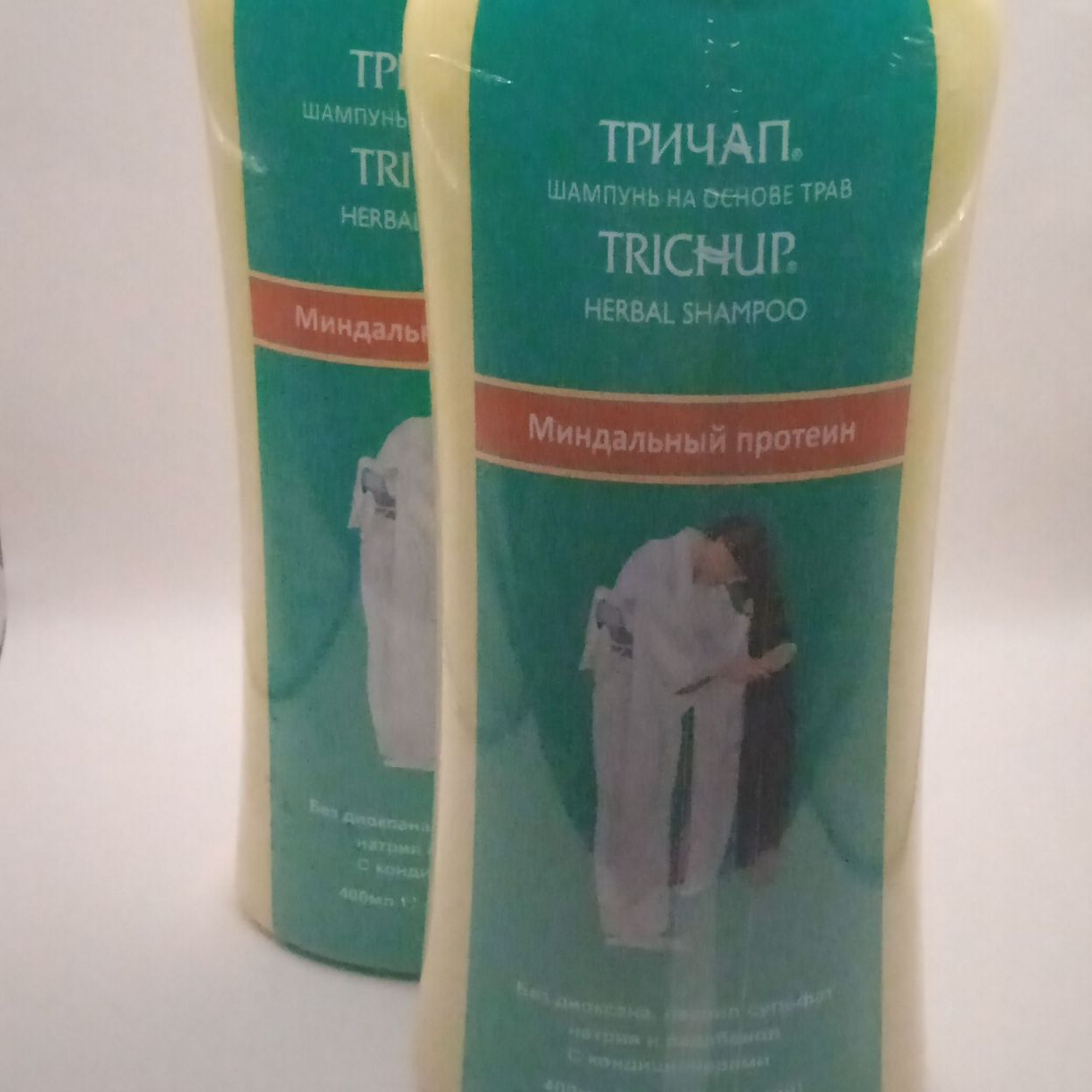 Купить Шампунь для волос Trichup, c натуральным протеином (Natural Protein) c миндальным протеином, 400 мл (Оригинал)