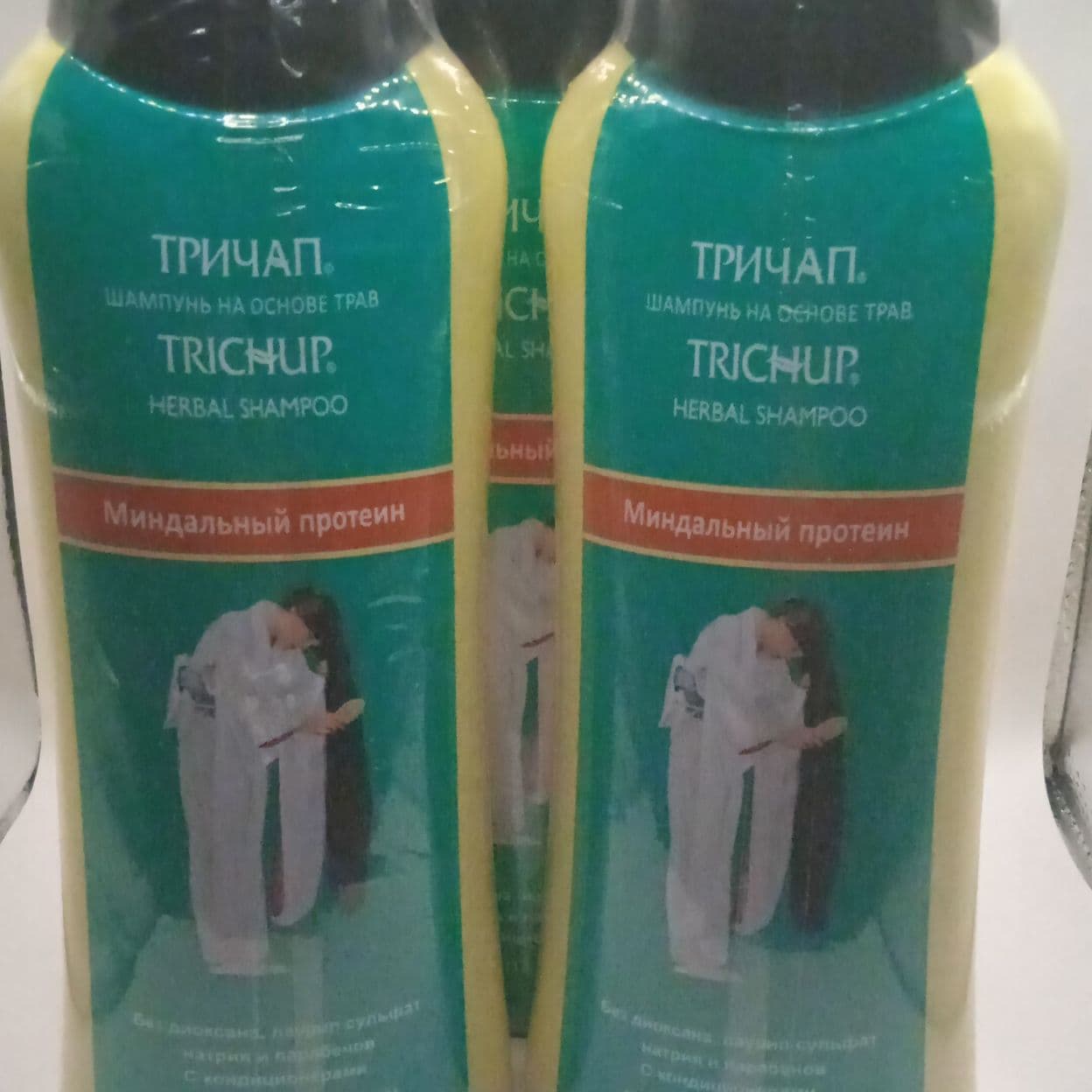 Купить Шампунь для волос Trichup, c натуральным протеином (Natural Protein) c миндальным протеином, 400 мл (Оригинал)