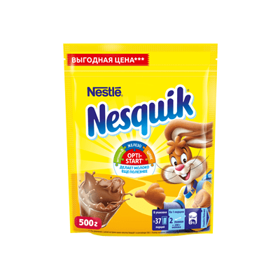 Купить КАКАО-НАПИТОК NESQUIK OPTI-START БЫСТРОРАСТВОРИМЫЙ 500 Г. доставка продуктов Тюмень . доставка продуктов в Тюмени . доставка фруктов Тюмень . д